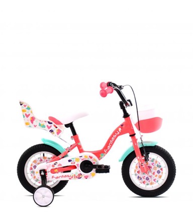 ADRIA Dječji bicikl Fantasy, 12", svjetlo pink, tirkiz